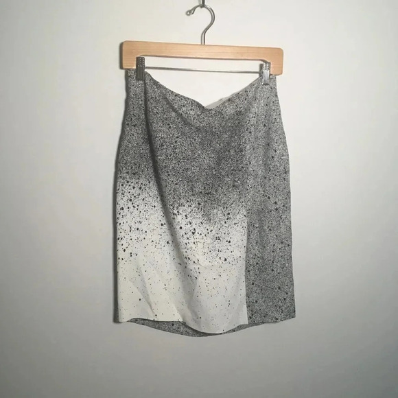Hugo Boss Vibrush Paint Splatter Pencil Skirt - Picture 5 of 10